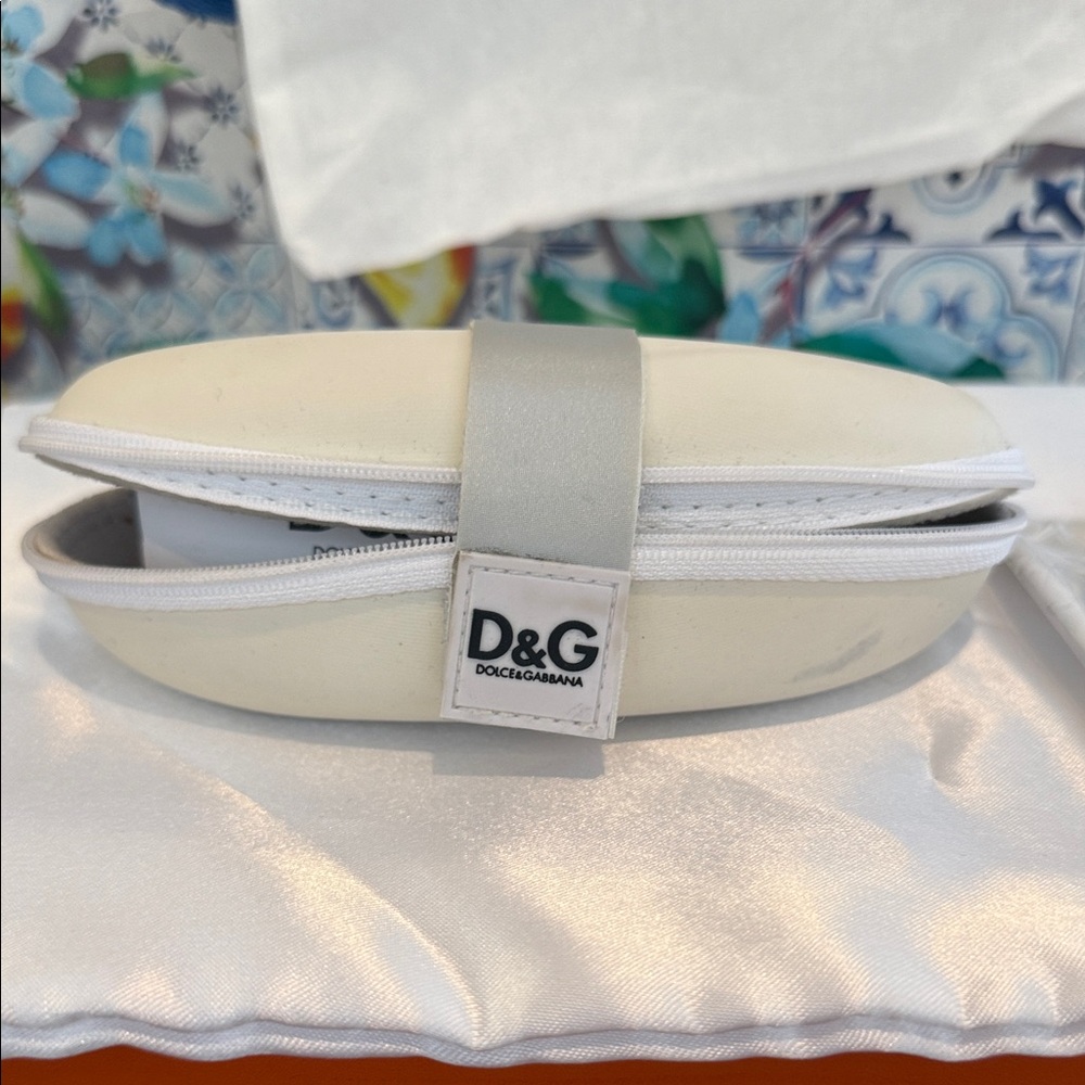 Dolce & Gabbana Cream Sunglasses Case
